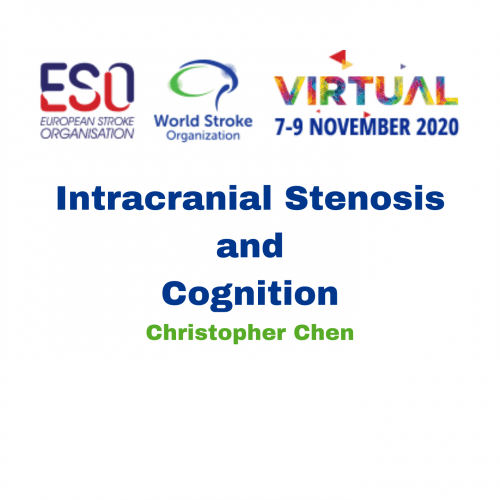 Intracranial Stenosis and Cognition – Christopher Chen
