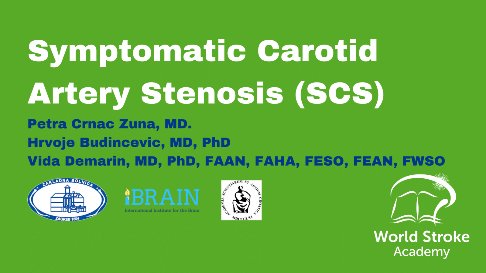 Case Study – Symptomatic Carotid Artery Stenosis (SCS)