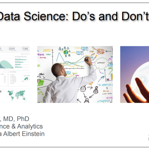 Edson Amaro Junior - Data Science: Do's and Dont's
